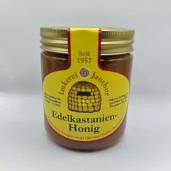 Glas Edelkastanienhonig der Imkerei Janthur