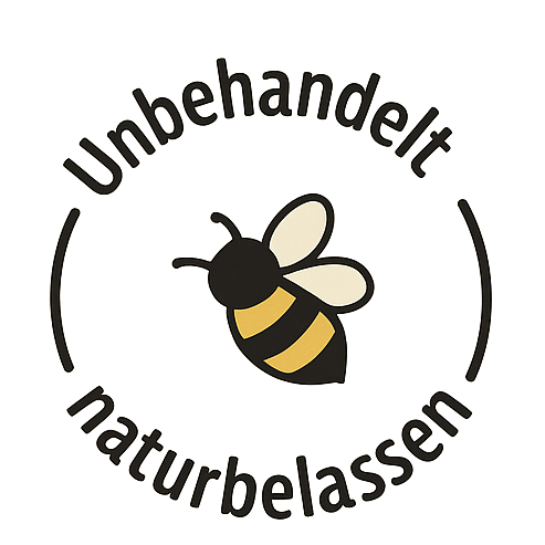 Unbehandelt und naturbelassen Badge